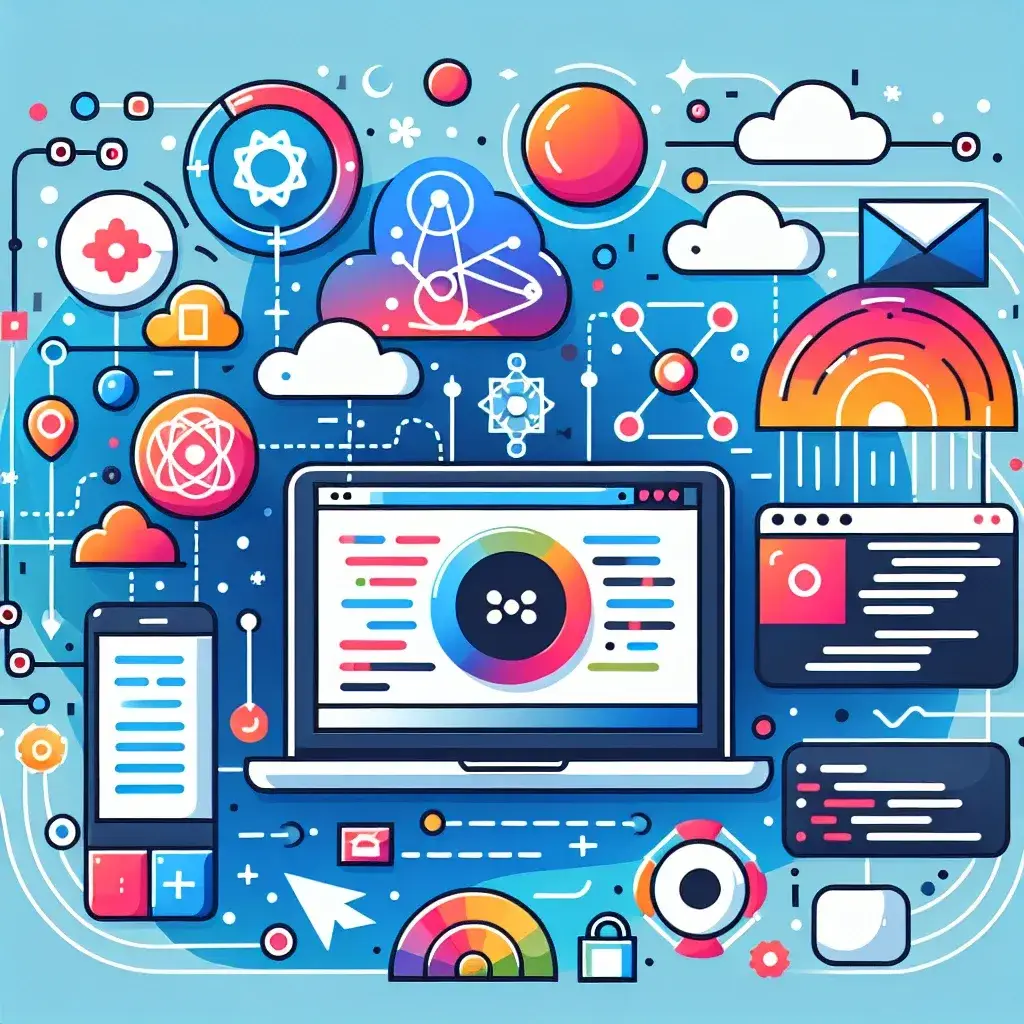 Alt text: "Tela de computador exibindo os melhores editores de código para desenvolvedores web, com destaque para recursos e interfaces dos editores populares como Visual Studio Code e Sublime Text."