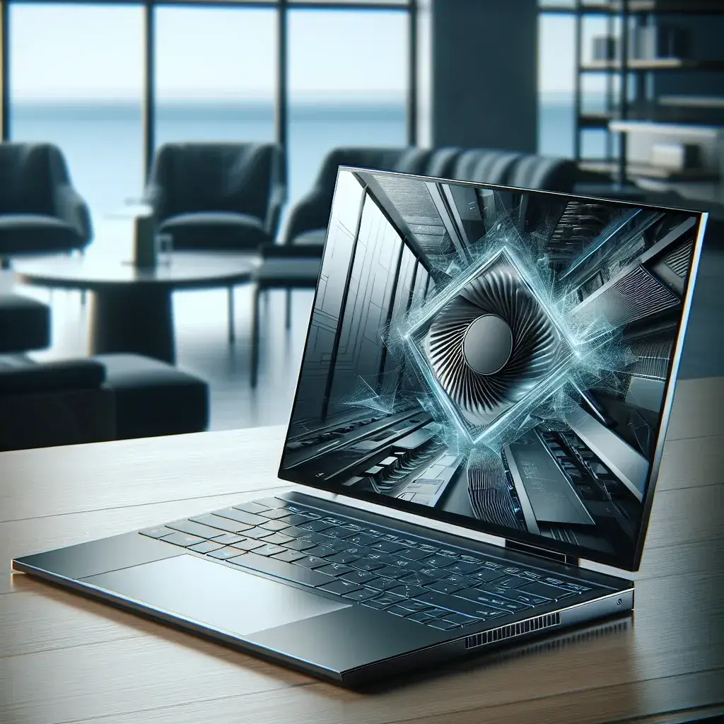 "Imagem da nova linha de laptops Dell XPS com design moderno e elegante, destacando a inovação sem ventoinhas para desempenho silencioso, apresentada em artigo sobre tecnologia."